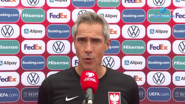 Rozmowa z trenerem reprezentacji Polski - Paulo Sousą przed meczem z San Marino.