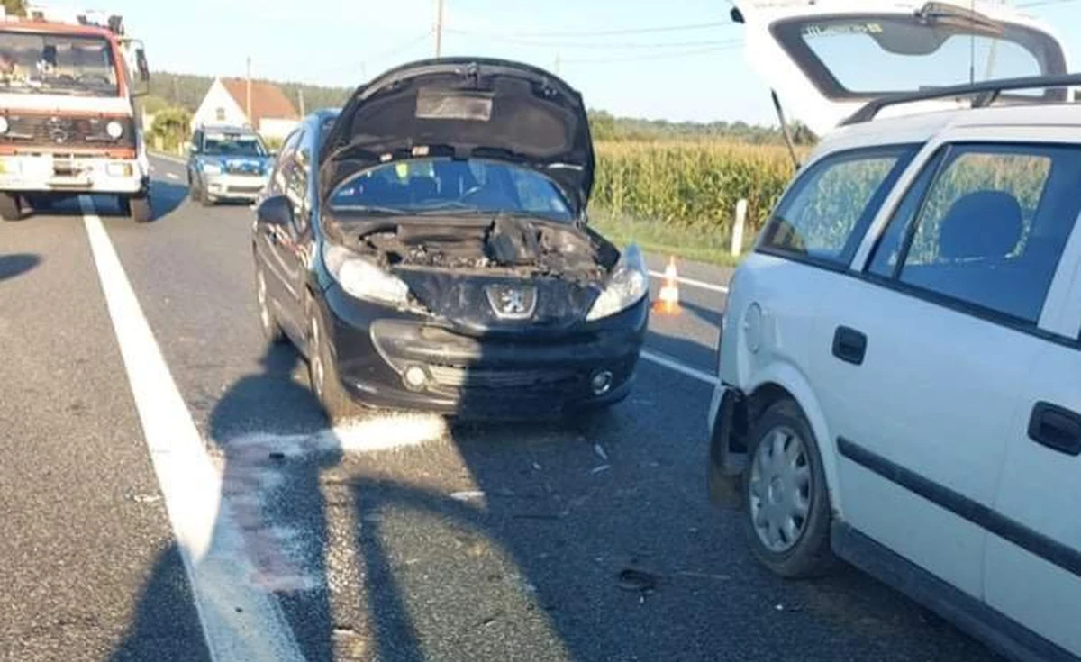Jedna osoba została ranna w zderzeniu czterech samochodów na drodze krajowej nr 46. Do wypadku doszło w miejscowości Dąbrowa na Opolszczyźnie.