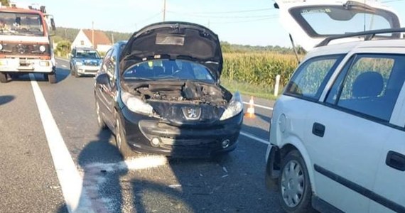 Jedna osoba została ranna w zderzeniu czterech samochodów na drodze krajowej nr 46. Do wypadku doszło w miejscowości Dąbrowa na Opolszczyźnie.