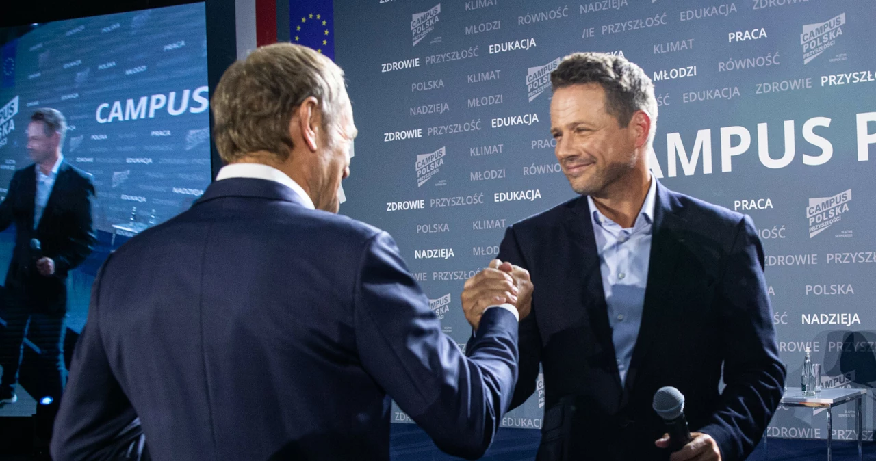 Donald Tusk i Rafał Trzaskowski