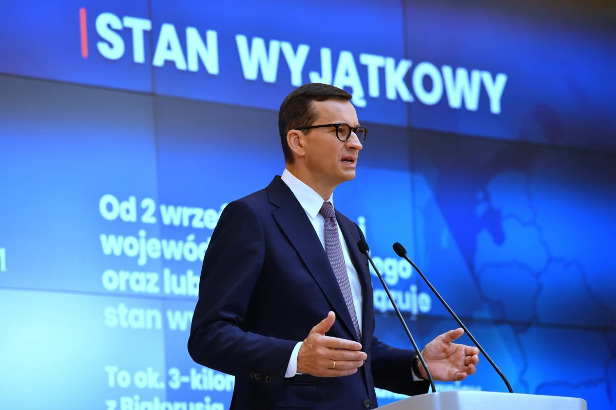 Projekt ustawy w sprawie rekompensat dla firm, które stracą na wprowadzeniu stanu wyjątkowego przy granicy z Białorusią - jest już gotowy. Premier Mateusz Morawiecki zapowiedział na konferencji prasowej, że ma być w ciągu dwóch dni przyjęty przez rząd.