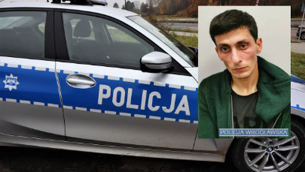Policja opublikowała wizerunek mężczyzny podejrzewanego o kradzież, który w niedzielę uciekł przed wrocławskimi funkcjonariuszami. Podczas próby zatrzymania kierowcy policjanci oddali strzał w kierunku opon jego pojazdu.