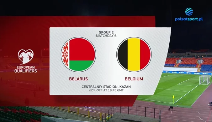 EL. MŚ 2022. Białoruś - Belgia 0-1. Skrót meczu (POLST SPORT). Wideo