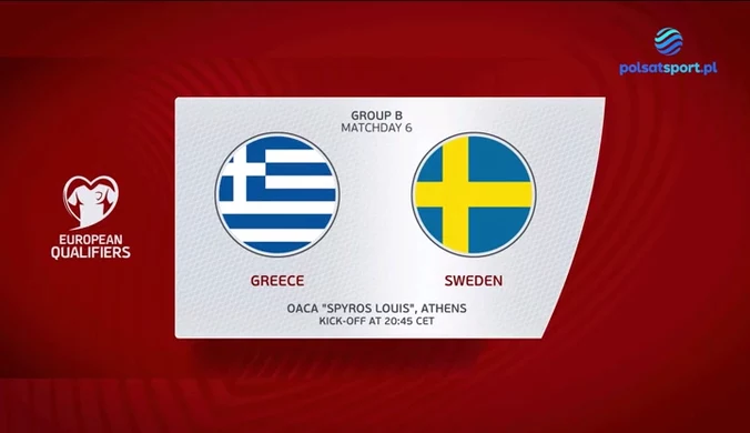 EL. MŚ 2022. Grecja - Szwecja 2-1. Skrót meczu (POLST SPORT). Wideo