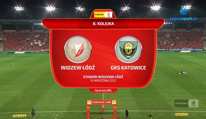 Fortuna 1 Liga. Widzew Łódź - GKS Katowice 3-1. Skrót meczu (POLSAT SPORT). Wideo