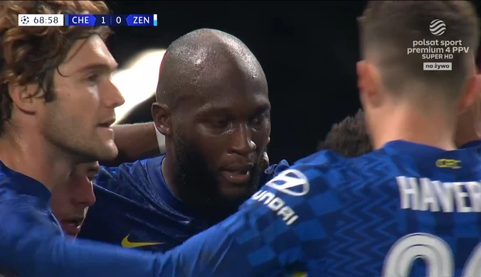 Liga Mistrzów. Romelu Lukaku strzela zwycięską i jedyną bramkę w meczu Chelsea FC - Zenit Sankt Petersburg (POLSAT SPORT) Wideo