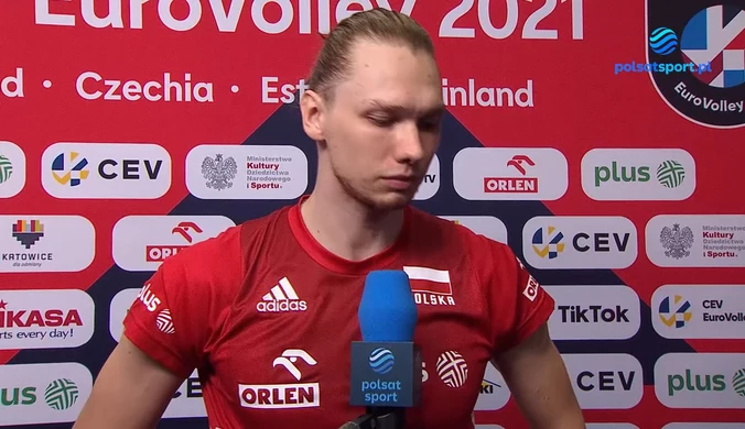 ME siatkarzy 2021. Polska – Słowenia. Jakub Kochanowski: Powoli myśleliśmy, że doprowadzimy do tie-breaka (POLSAT SPORT). Wideo