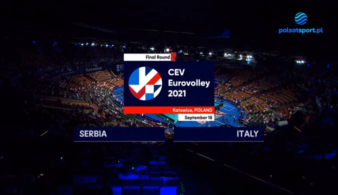 ME siatkarzy 2021. Serbia - Włochy 1-3. Skrót meczu (POLSAT SPORT). Wideo