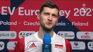 Siatkarskie ME. Piotr Nowakowski po meczu Polska - Serbia. WIDEO (Polsat Sport)