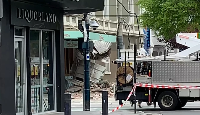 Australia: Zniszczone budynki po przejściu trzęsienia ziemi w Melbourne