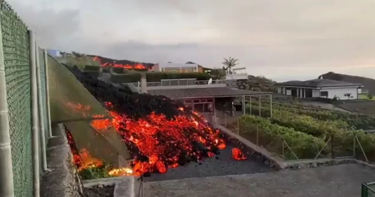 Lawa na wyspie La Palma