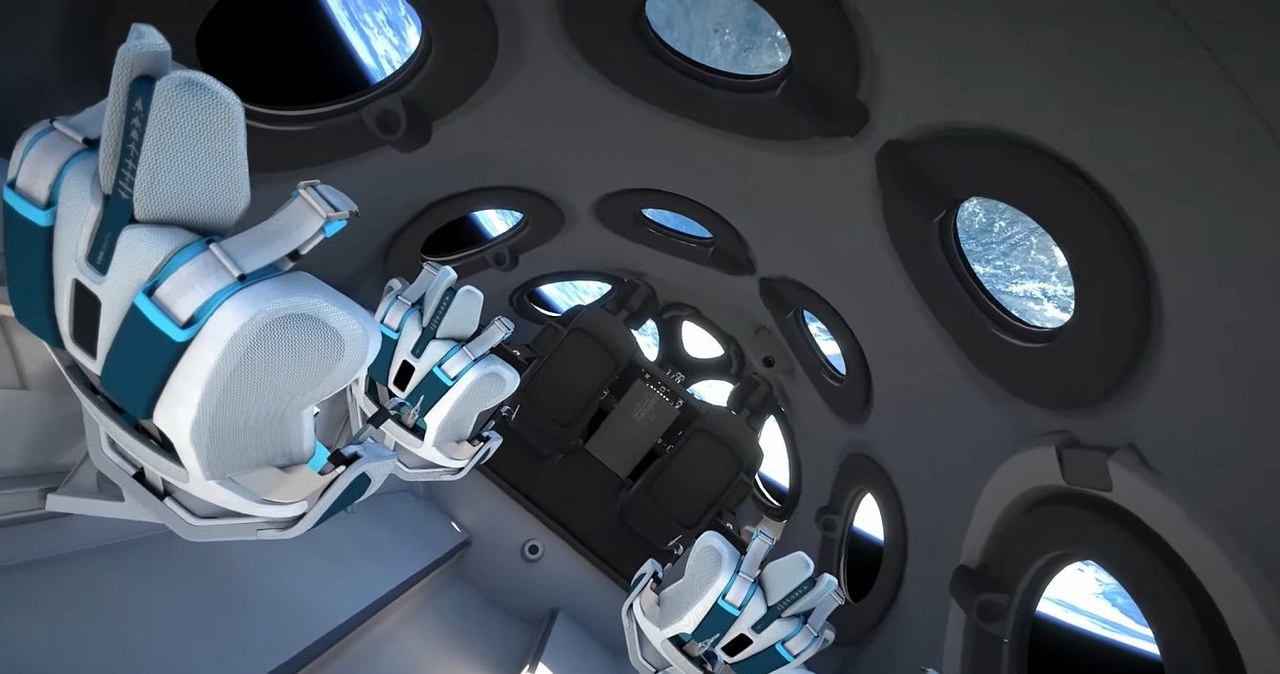 Vss Unity Cabin Virgin Galactic ujawniło wnętrze statku kosmicznego VSS Unity. Wygląda ...
