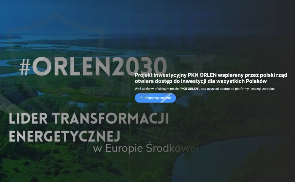 Przed kolejną falą fałszywych inwestycji ostrzega Zespół Reagowania na Incydenty Bezpieczeństwa Komputerowego Komisji Nadzoru Finansowego (KNF). Tym razem chodzi o "oszukańczą kampanię", gdzie przestępcy podszywają się pod PKN Orlen - dodano.