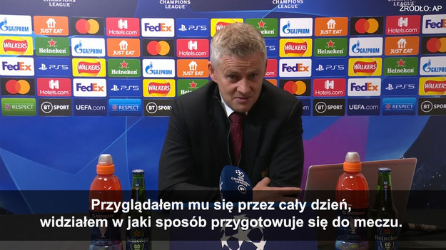 Trener Manchesteru United Ole Gunnar Solskjaer, po meczu Ligi Mistrzów z Villarreal: Cristiano Ronaldo był niesamowicie skoncentrowany wystarczyła mu jedna okazja by zdobyć gola. Oczywiście w pierwszej połowie miał też kilka dogodnych sytuacji, ale bardzo dobry snajper jest skoncentrowany, gdy nadejdzie właściwa chwila. 

Źródło: AP
 