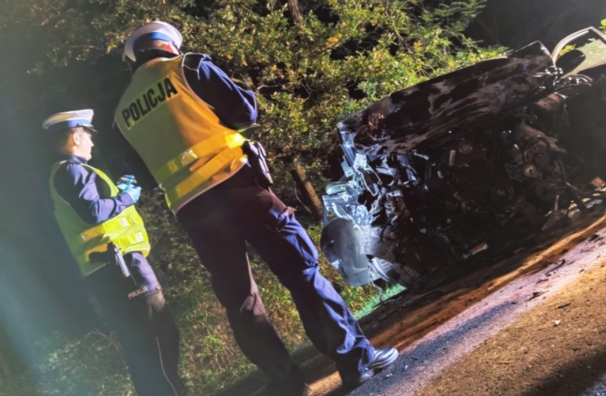 Policjanci z Pszczyny pod nadzorem prokuratury wyjaśniają okoliczności wypadku, do którego doszło w Jankowicach. Zginęło dwóch mężczyzn. Kierujący audi a4 z nieustalonych przyczyn zjechał na przeciwległy pas ruchu i doprowadził do czołowego zderzenia z jadącym z naprzeciwka kierowcą fiata punto