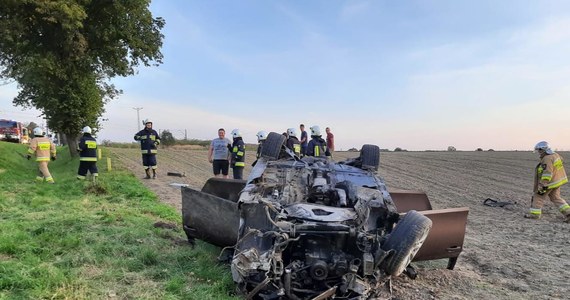 Dwie osoby zostały ranne w wypadku na drodze krajowej nr 11 Kluczbork - Kępno na Opolszczyźnie. W miejscowości Gotartów-Krzywizna samochód osobowy wypadł z jezdni i dachował. 