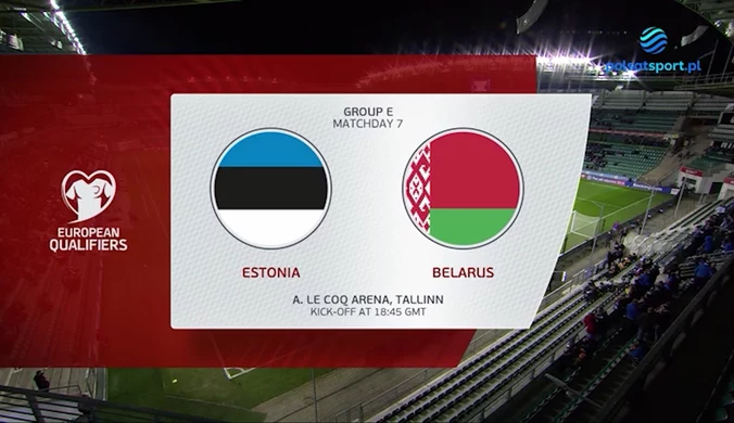 EL. MŚ 2022. Estonia - Białoruś. Skrót meczu (POLSAT SPORT). Wideo
