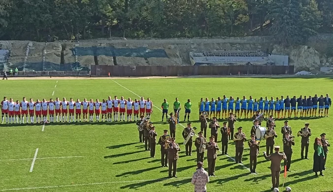 Rugby. Hymn Polski przed meczem rugby Ukraina-Polska we Lwowie. Wideo