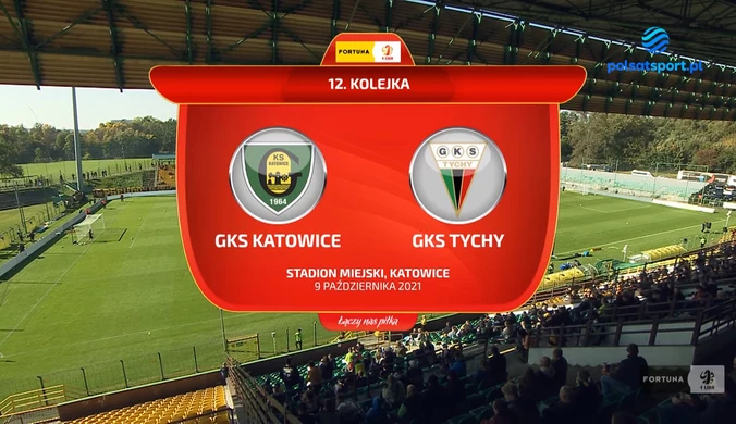 I liga. GKS Katowice - GKS Tychy 2-2 - SKRÓT. WIDEO (Polsat Sport)