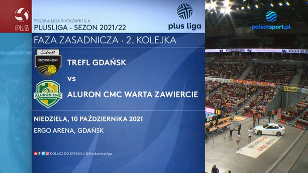 W spotkaniu drugiej kolejki PlusLigi Trefl Gdańsk przegrał u siebie z Aluron CMC Wartą Zawiercie 1:3 (25:21, 18:25, 22:25, 22:25). Zapraszamy na skrót meczu.