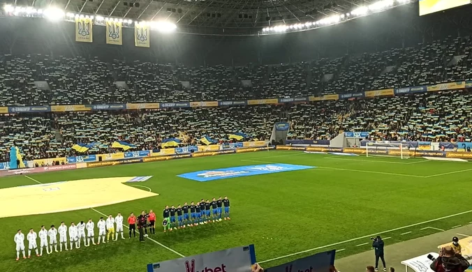 Hymn Ukrainy przed meczem z Bośnią i Hercegowiną. WIDEO