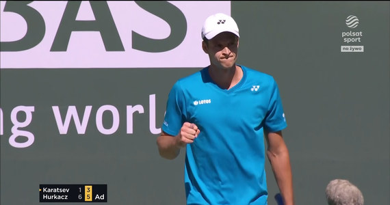 ATP Indian Wells. Hubert Hurkacz awansował do ćwierćfinału. WIDEO