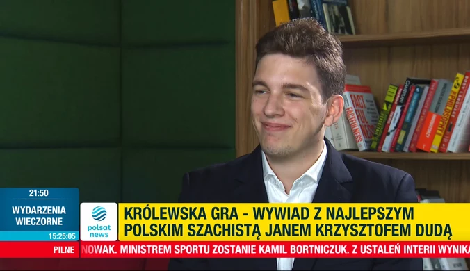 Jan-Krzysztof Duda: Mam bardzo silne poczucie rywalizacji - WYWIAD. WIDEO (Polsat News)