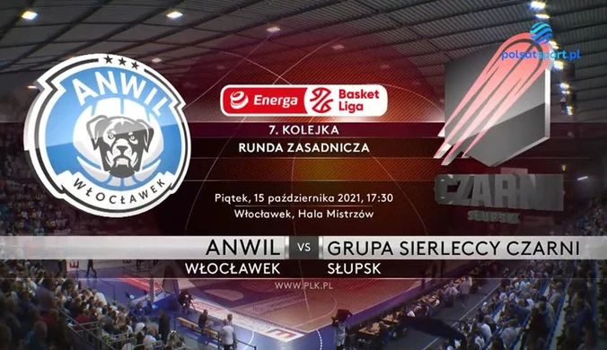 EBL. Anwil Włocławek - Grupa Sierleccy Czarni Słupsk. Skrót meczu. WIDEO (Polsat Sport)