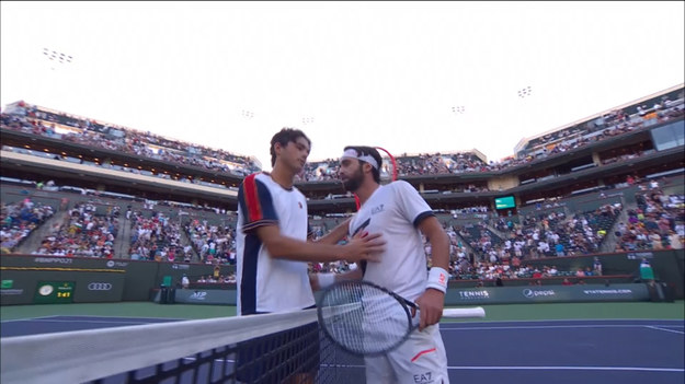 Nikoloz Basilashvili pokonał 23-letniego Amerykanina Taylora Fritza 7:6(5), 6:3 w półfinale ATP Masters 1000 w Indian Wells.