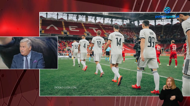 Fragment programu Cafe Futbol. 17.10.2021 r. dyskusja  na temat Legii Warszawa i jej postawy w PKO BP Ekstraklasie oraz Lidzie Europy.