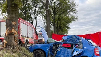 Dolnośląskie: Wypadek skody. Zginął młody mężczyzna. Jechał na ślub siostry