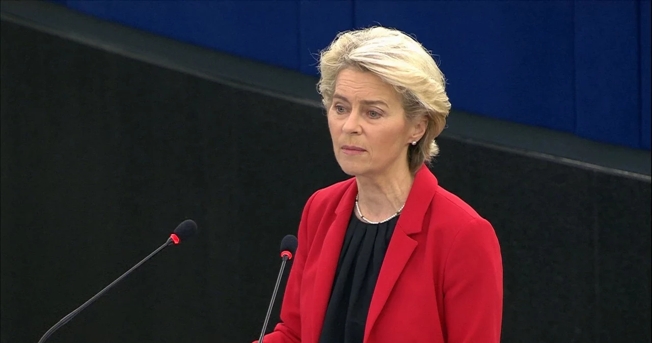 Ursula vond der Leyen w Parlamencie Europejskim