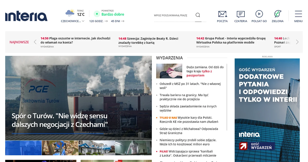 Interia Polska I świat Ruszyła nowa strona główna Interii - Wydarzenia w INTERIA.PL