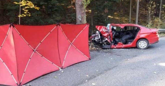 33-letni mężczyzna zginął rano w wypadku samochodowym w Porąbce koło Bielska-Białej. Jego fiat uderzył w drzewo – poinformował rzecznik bielskiej policji Roman Szybiak.