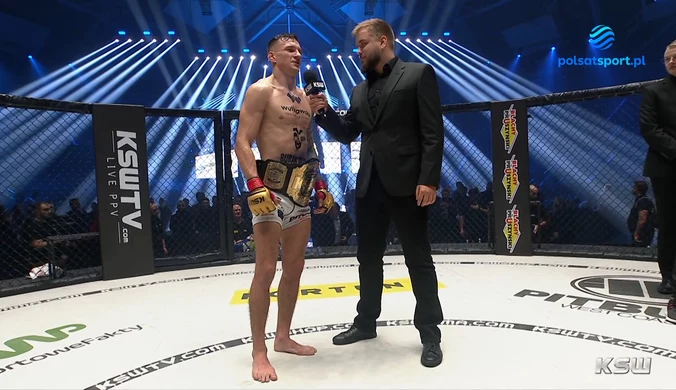 KSW 64. Sebastian Przybysz: Po kopnięciu połamałem chyba trzy palce. WIDEO (Polsat Sport)