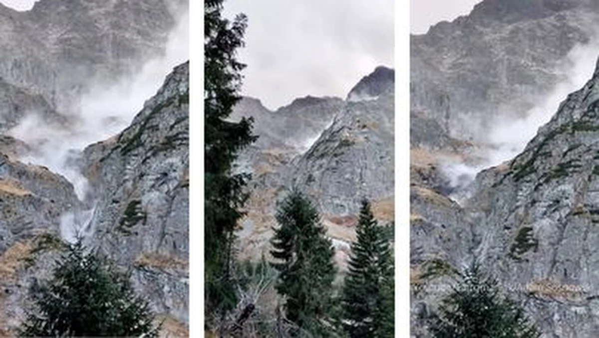 Potężny obryw skalny w Tatrach. Z Mięguszowieckiego Szczytu Wielkiego najprawdopodobniej w piątek oderwały się wanty skalne i spadły w kierunku Czarnego Stawu pod Rysami i Morskiego Oka. 