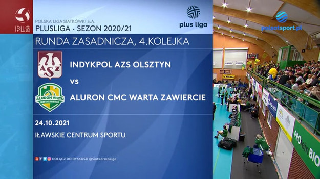 Kolejna niespodzianka w czwartej kolejce siatkarskiej PlusLigi. Indykpol AZS Olsztyn rozbił we własnej hali Aluron CMC Wartę Zawiercie 3:0. To pierwsza porażka gości w tym sezonie.
