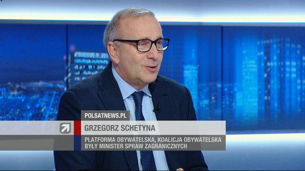 - Władimir Putin cieszy się, że w Polce rządzi antyeuropejski rząd, który konfliktuje się z kolejnymi krajami Unii Europejskiej i po Brytyjczykach rozwala Unię - powiedział w internetowej dogrywce "Gościa Wydarzeń" Grzegorz Schetyna. Poseł PO odniósł się także do ustawy dotyczącej budowy muru na granicy z Białorusią oraz o decyzji sądu w sprawie Marszu Niepodległości. - Cieszę się, że Trzaskowski postawił na swoim - powiedział w rozmowie z Bogdanem Rymanowskim.