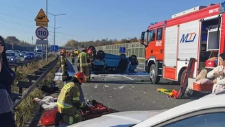 Seria wypadków na A4. Zderzenie siedmiu samochodów