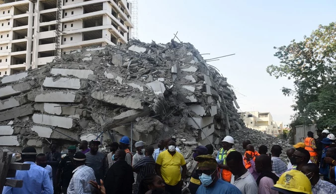 Nigeria: Zawalenie 21-piętrowego budynku. Zginęło co najmniej sześć osób