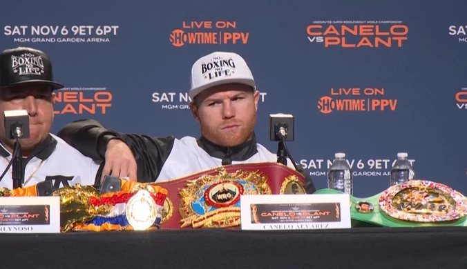 Canelo Alvarez - Caleb Plant. "To powód, dla którego tu jestem - aby tworzyć historię". WIDEO