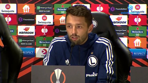 Rozmowa z Mateuszem Wieteską po meczu Legia Warszawa - Napoli (1-4).