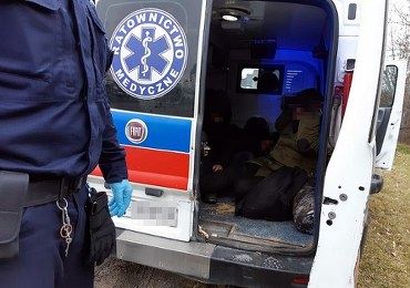 Pościg za karetką w Bielsku Podlaskim. W środku migranci