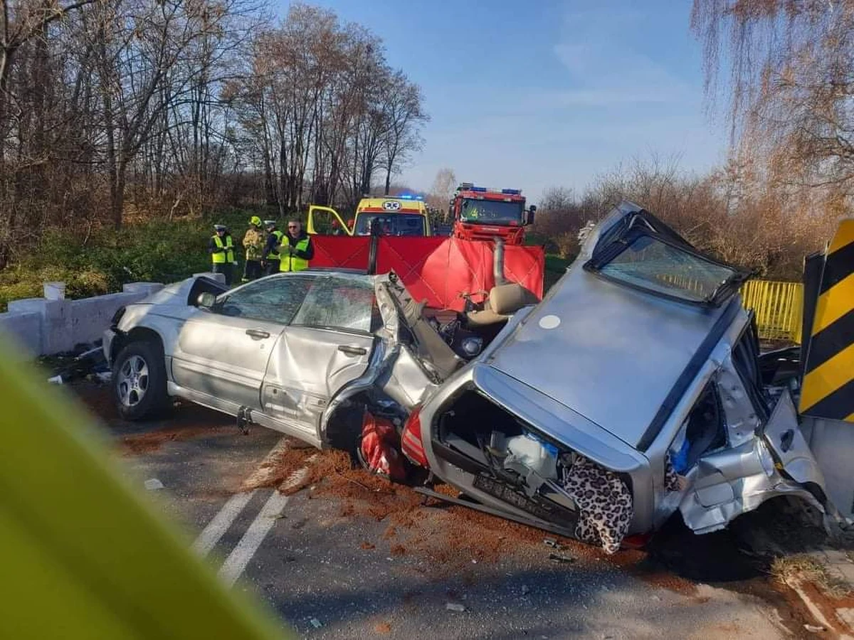 Tragiczny wypadek na drodze wojewódzkiej 727 w miejscowości Radestów na Mazowszu. Zginęły trzy osoby.