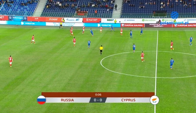 Rosja - Cypr 6-0 - SKRÓT. WIDEO (Polsat Sport)