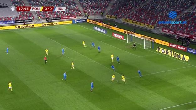 Skrót meczu Rumunia - Islandia w ramach eliminacji MŚ 2022.