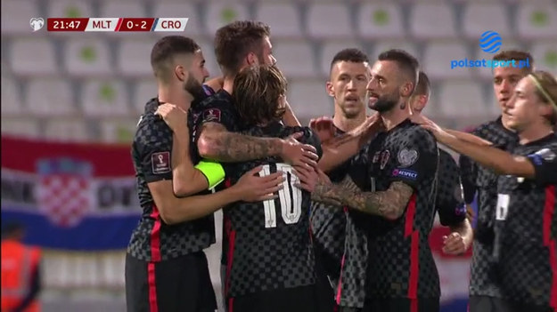 Skrót meczu Malta - Chorwacja w ramach eliminacji MŚ 2022.