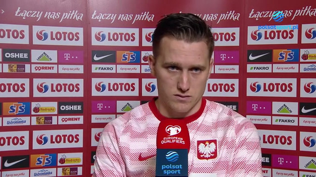 Rozmowa z Piotrem Zielińskim po meczu Polska - Węgry (1-2).