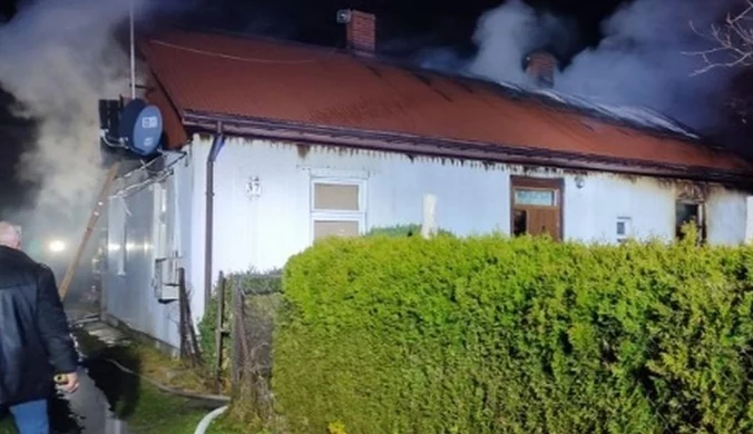 Pożar domu we Włoszczowie. Zginęło dwoje dzieci