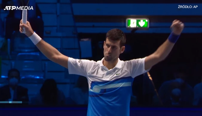 Novak Djoković -  Andriej Rublow. ATP Finals. Skrót. WIDEO